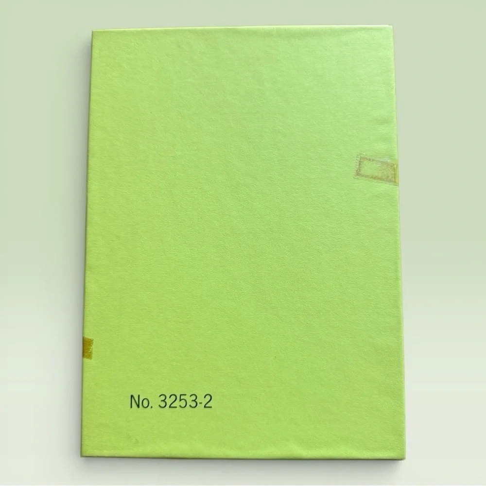 Vintage Tri-Fold Cardstock Self-Mailing Note Cards w/Gold Circular Seals